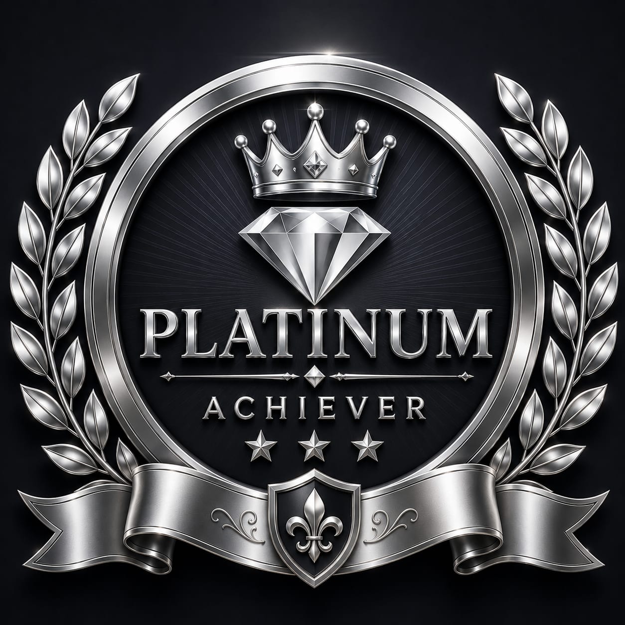 Platinum official badge